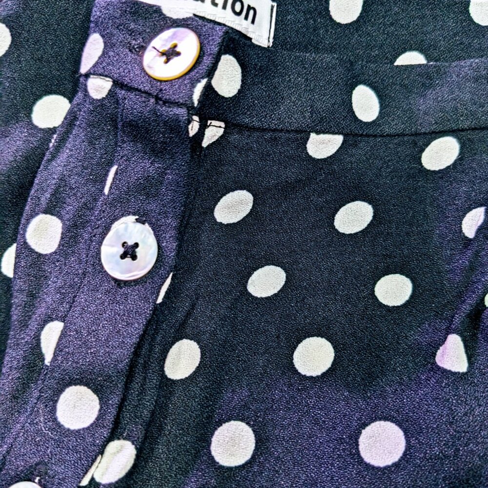 Reformation Devon Button Front Black Shorts In Be… - image 3